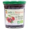 Confiture 4 fruits rouges 370g