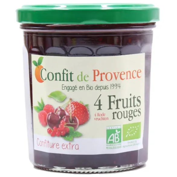 Confiture 4 fruits rouges 370g