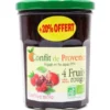 Confiture 4 fruits rouges 370g + 20% gratuit