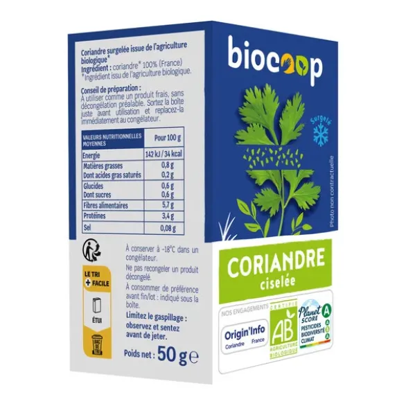 Coriandre ciselée 50g