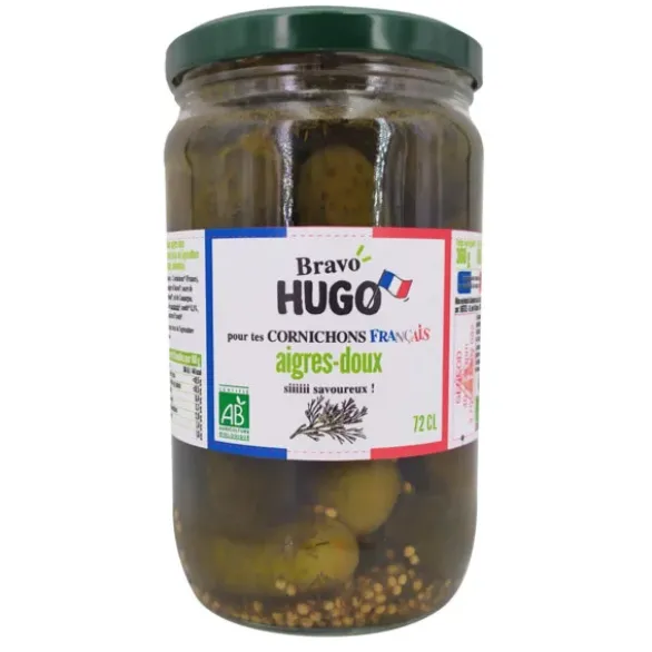 Cornichon aigre-doux anet France 360g net égoutté
