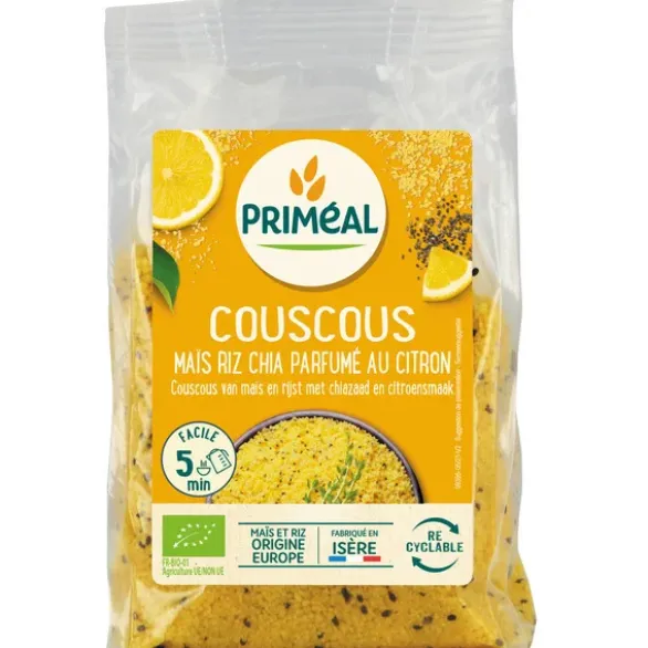 Couscous maïs riz chia parfumé au citron 300g