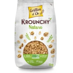 Céréales Krounchy nature flocons d'avoine 1kg