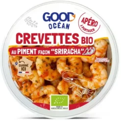 Crevettes décortiquées au piment façon "Sriracha" 100g