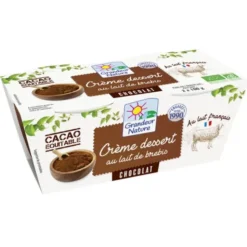 Crème chocolat brebis 2x100g