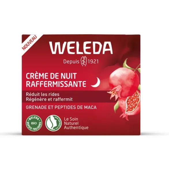 Crème de nuit raffermissante - grenade et peptides de maca 40ml