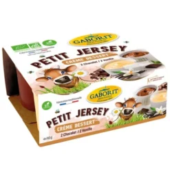 Crème dessert panaché vanille choc 4x90g