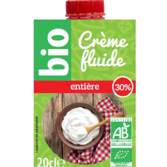 Crème entière fluide 30% 20cl