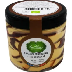 Crème glacée caramel sauce chocolat 490g