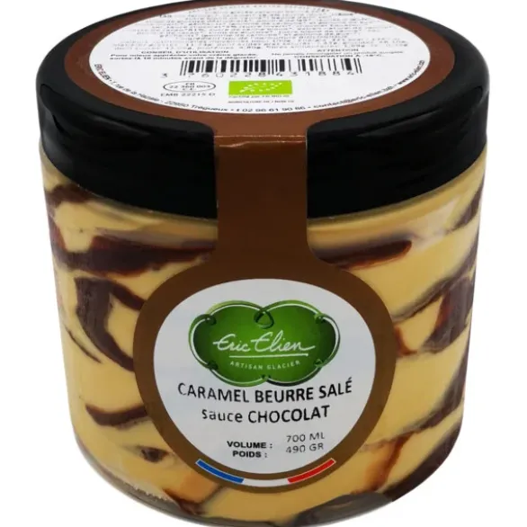 Crème glacée caramel sauce chocolat 490g