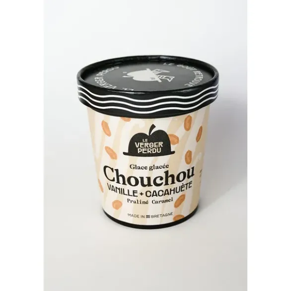 Crème glacée chouchou vanille cacahuète praliné caramel 340g