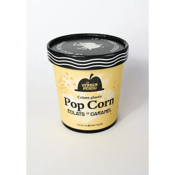 Crème glacée popcorn éclats de caramel 340g