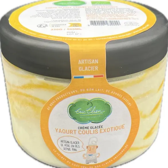 Crème glacée yaourt coulis exotique 330g