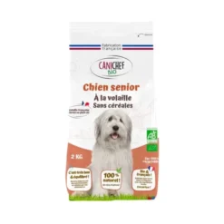 Croquette volaille chien senior toutes races sans céréale kg