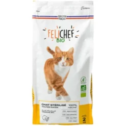 Croquette volaille sans céréale pour chat stérilisé 2kg