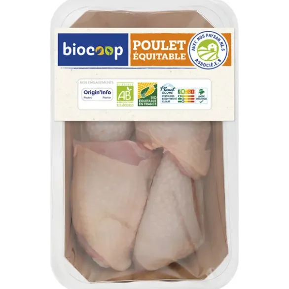 Cuisse de poulet découpée (4) env.520g