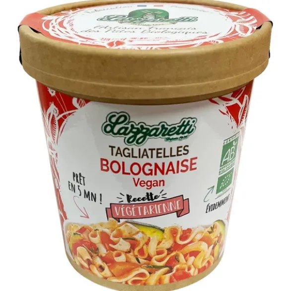 Cup tagliatelles bolognaise vegan 70g