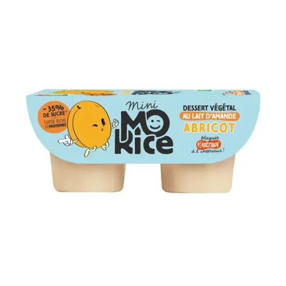 Dessert végétal amande abricot 2x90g