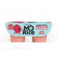 Dessert végétal amande framboise 2x90g