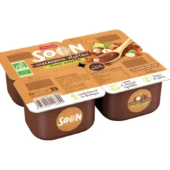 Dessert végétal noisette chocolat 4x100g