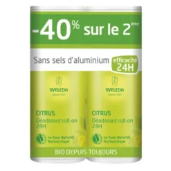 Déodorant citrus 24h roll-on 2x50ml