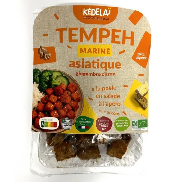 Dés de tempeh mariné à l'asiatique 170g