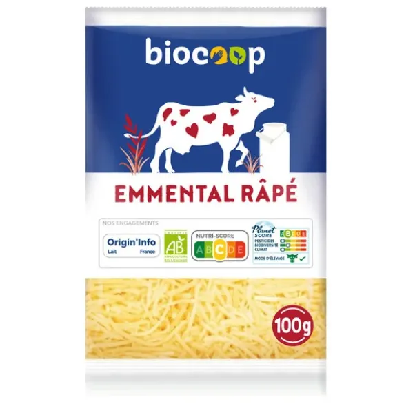 Emmental râpé 29% 100g