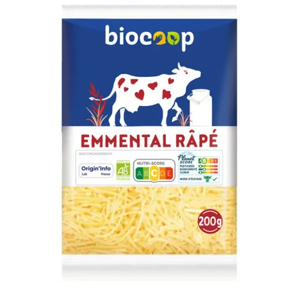 Emmental râpé 29% Lpast 200g