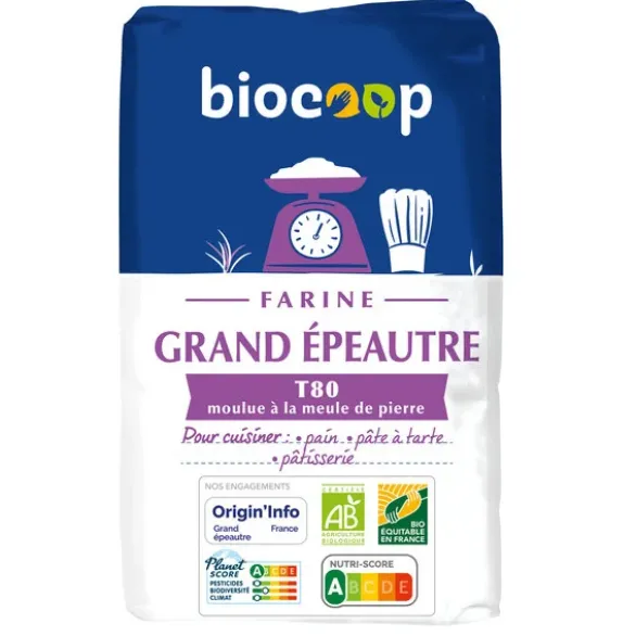 Farine de grand épeautre T80 1kg