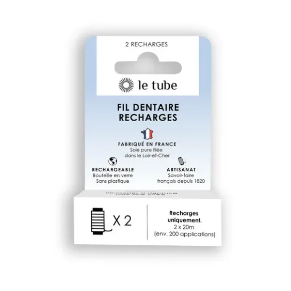 Fil dentaire soie cirée recharge (2)