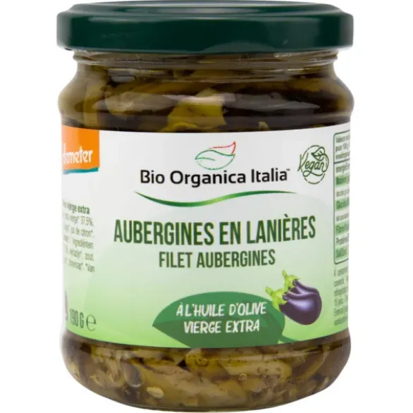 Filets d'aubergines huile d'olive 190g