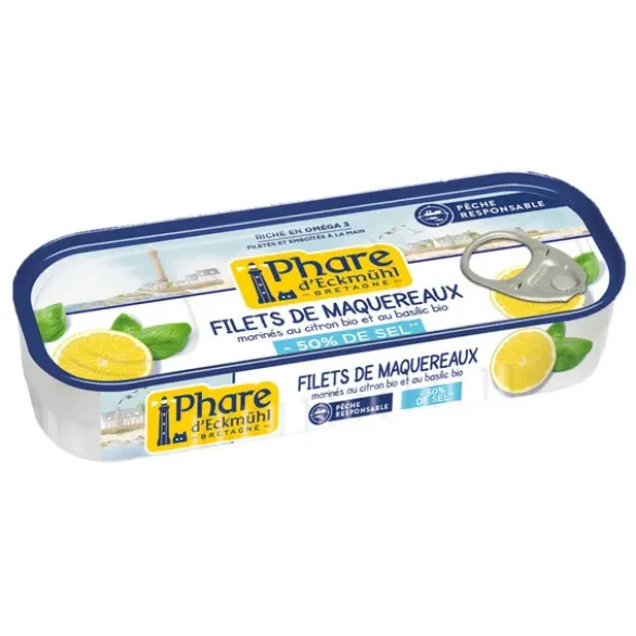 Filets de maquereaux citron basilic
