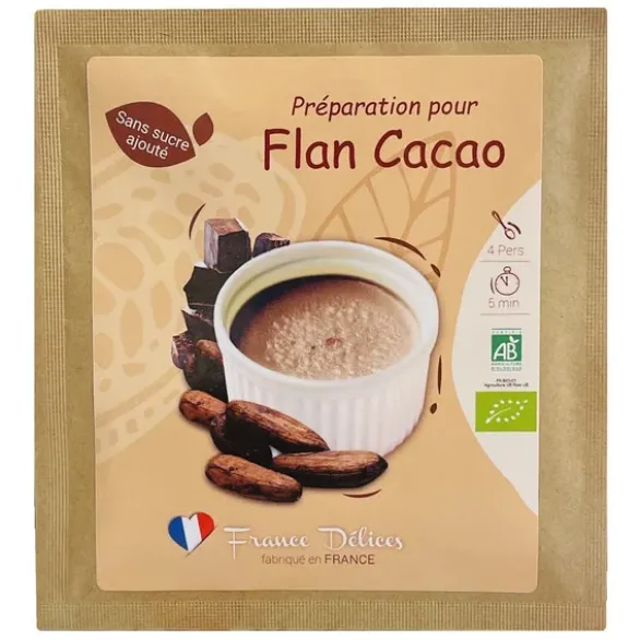 Flan chocolat sans sucre 14g