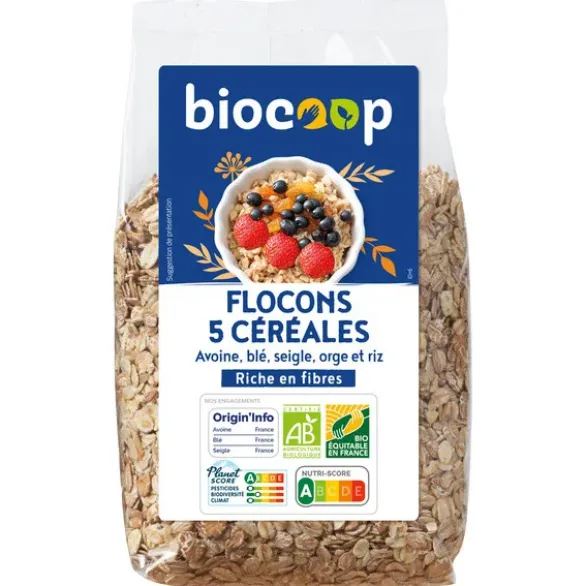 Flocons 5 céréales 500g