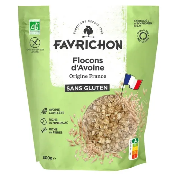 Flocons d'avoine gros sans gluten 500g