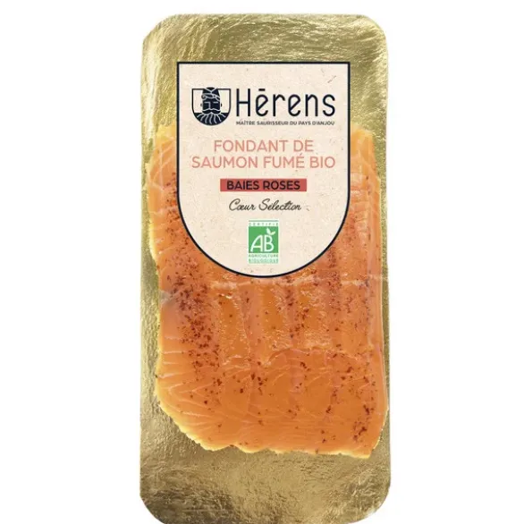Fondant saumon fumé baies roses 100g