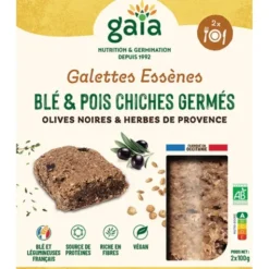 Galette blé pois chiche germé olives 2x100g