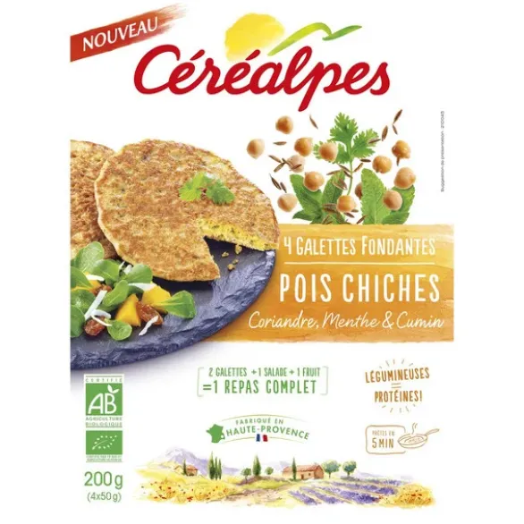 Galette fondante pois chiche (4) 200g