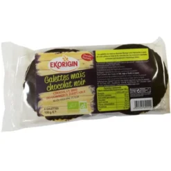 Galette maïs nappée chocolat noir 100g