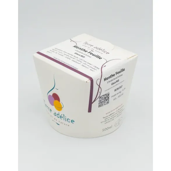 Glace menthe feuilles 340g