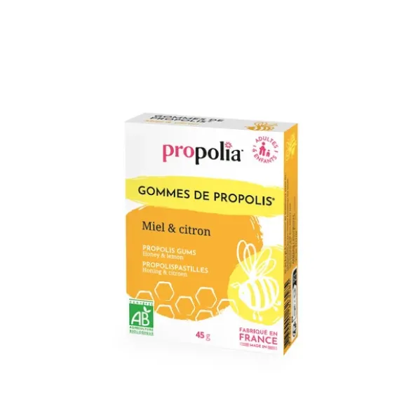 Gomme propolis miel citron 45g