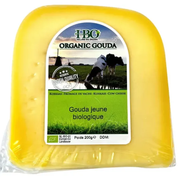 Gouda jeune lait past 34% MG 200g