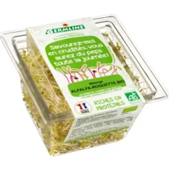 Graine germée alfalfa roquette 60g