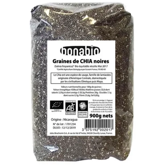 Graines de chia noires 900g