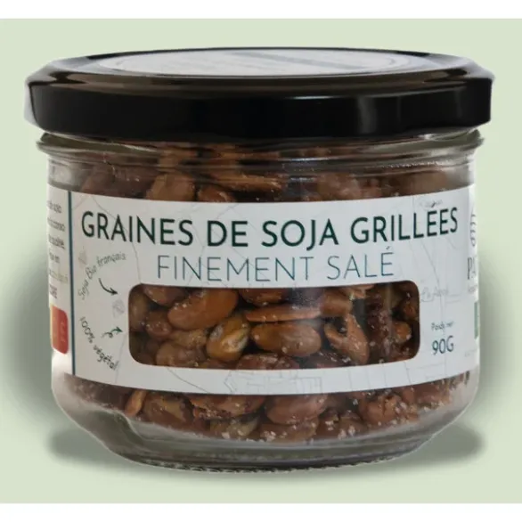 Graines de soja grillées finement salé 90g