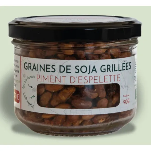 Graines de soja grillées piment d'Espelette 90g