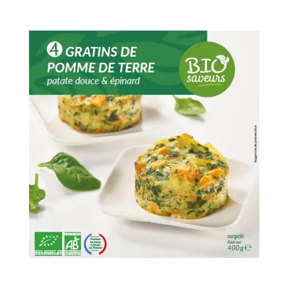 Gratin pdt patate douce épinard (4) 400g