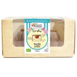 Gâteau glacé vanille tonka cœur caramel sans gluten 2x120g