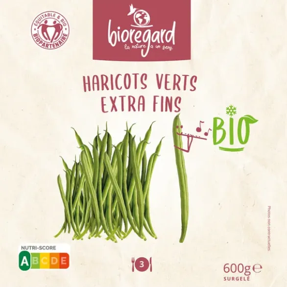 Haricots verts extra fins 600g