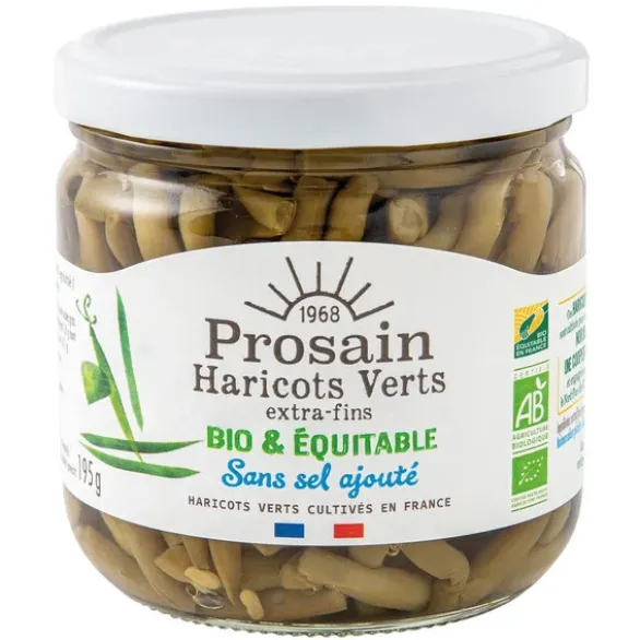 Haricots verts extra-fins sans sel 195g net égoutté